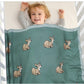 Baby Deer Cotton Knitted Blanket