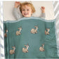 Baby Deer Cotton Knitted Blanket