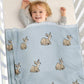 Baby Deer Cotton Knitted Blanket Nursery Bedding - Just Kidding Store