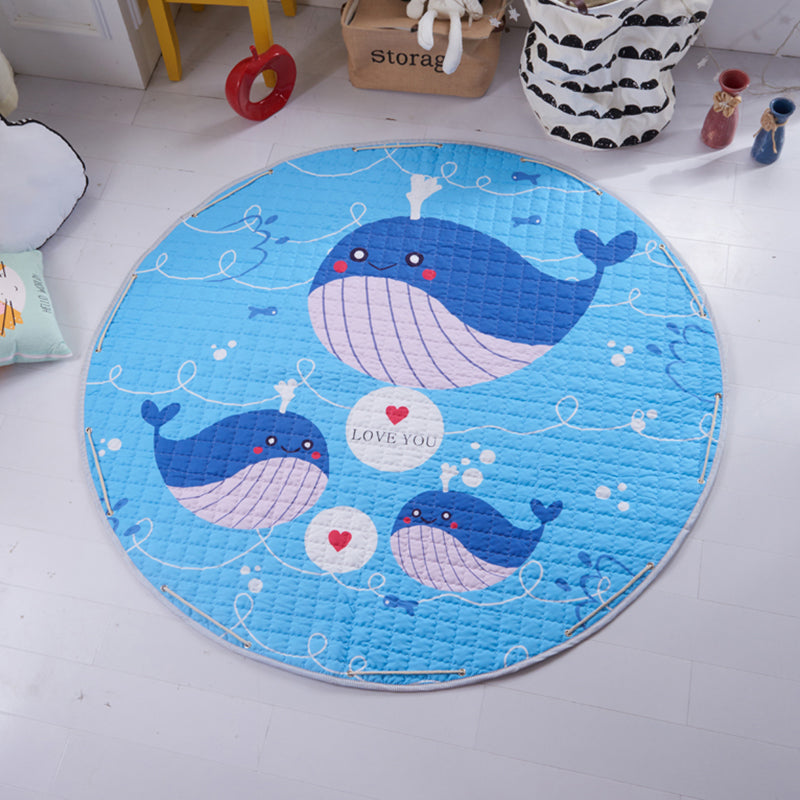 Activity Play Mat - Toy Storage Bag - Blue Whale - Just Kidding Store