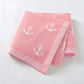 Sea Anchor BAby Children Cotton Knitted Blanket - Just Kidding Store