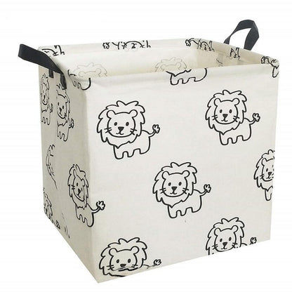 Cube Canvas Basket -  Toy Storage Box - Just Kidding Store