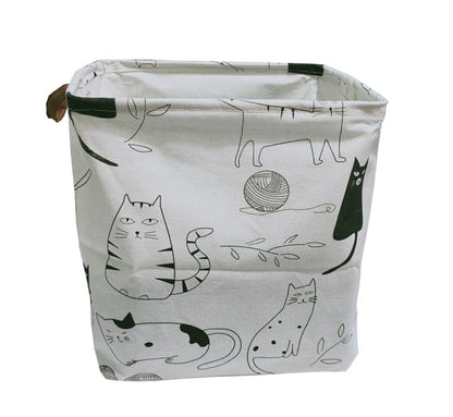 Cube Canvas Basket -  Toy Storage Box - Just Kidding Store