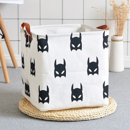 Cube Canvas Basket -  Toy Storage Box - Just Kidding Store