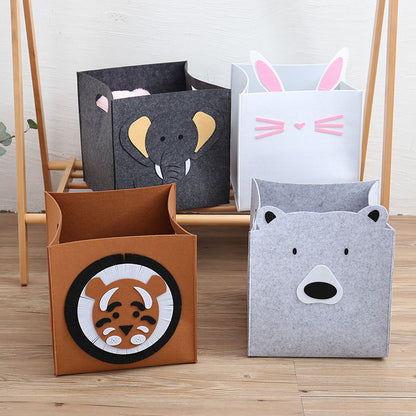 Felt Cube Storage Basket - Toy Organizer - Just Kidding Store
