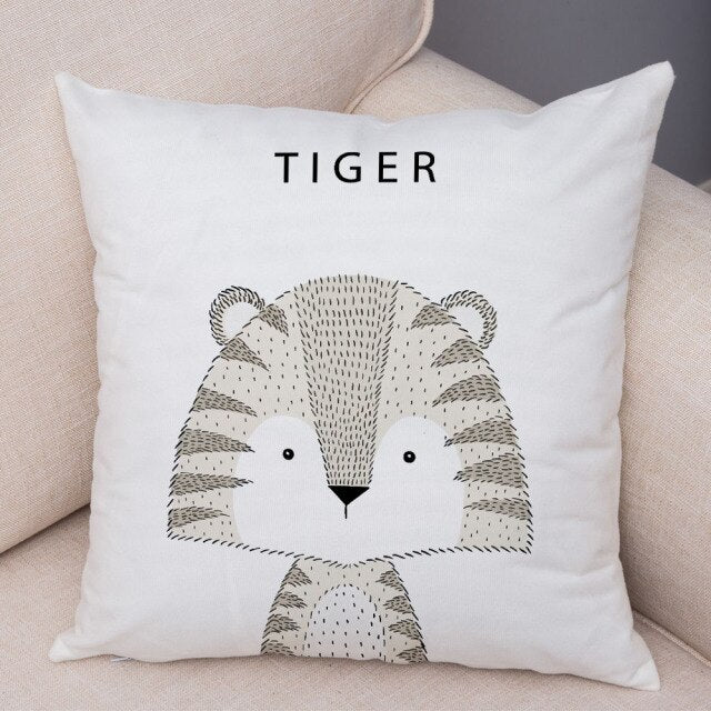 Animal Pals Kids Cushion Covers Kids Throw Pillow - Just Kidding Store