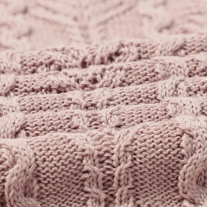 Cable Knit Cotton Baby Nursery Blanket - Just Kidding Store