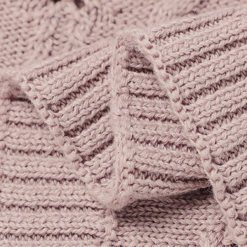Cable Knit Cotton Baby Nursery Blanket - Just Kidding Store