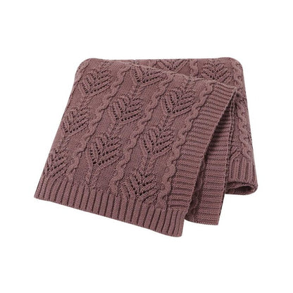 Cable Knit Cotton Baby Nursery Blanket - Just Kidding Store
