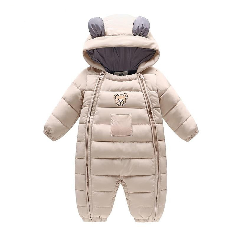 Baby Children Hooded Winter Overalls Warm Jumpsuit - Just Kidding Store