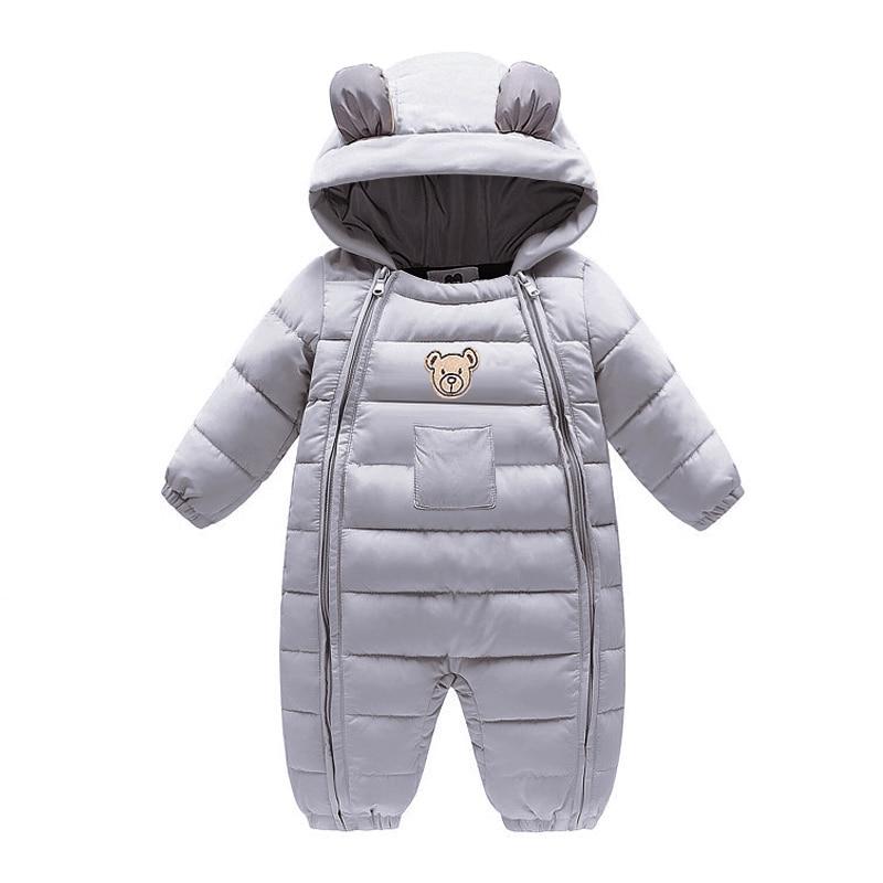 Baby Children Hooded Winter Overalls Warm Jumpsuit - Just Kidding Store