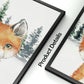 Forest Animals Canvas Prints Fox Raccoon Owl Wolf - Just Kidding Store