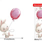 Balloon Bunny Wall Decals - Nursery Wall Stickers - Just Kidding Store