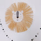 Hand Woven Lion Head -  Hanging Animal Ornament - Just Kidding Store