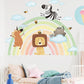 Animals Rainbow Wall Decal - Nursery Stickers - Just Kidding Store