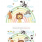 Animals Rainbow Wall Decal - Nursery Stickers - Just Kidding Store