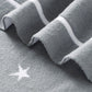 White Stars Cotton Knitted Baby Children Nursery Blanket - Just Kidding Store