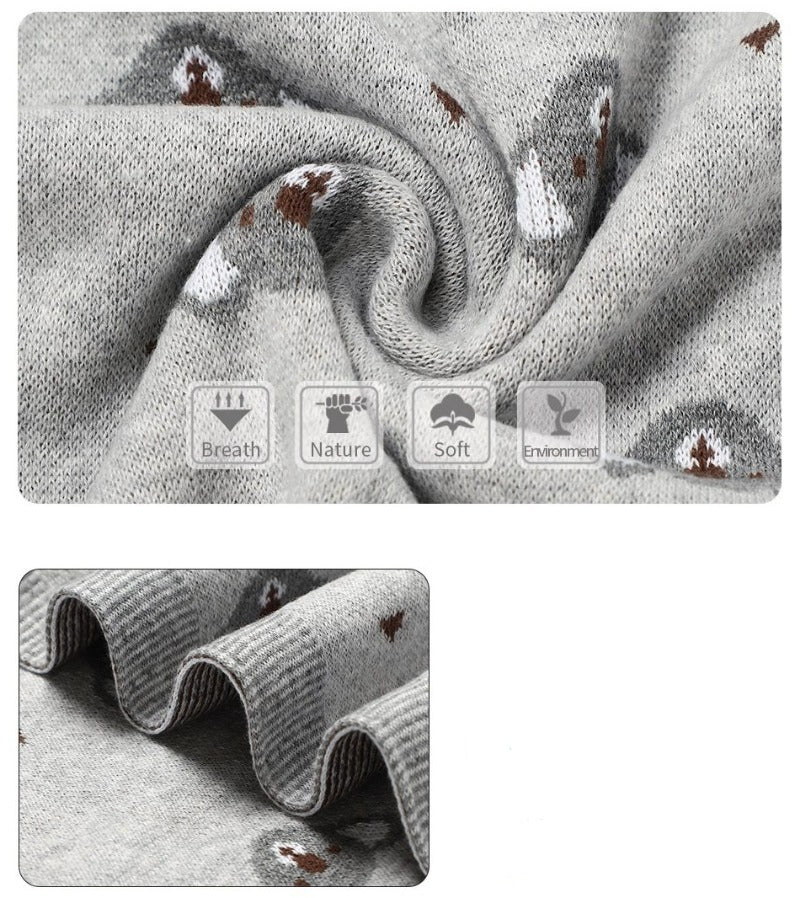 Little Koala Baby Children Cotton Knitted Blanket - Just Kidding Store