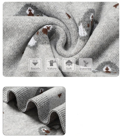 Little Koala Baby Children Cotton Knitted Blanket - Just Kidding Store