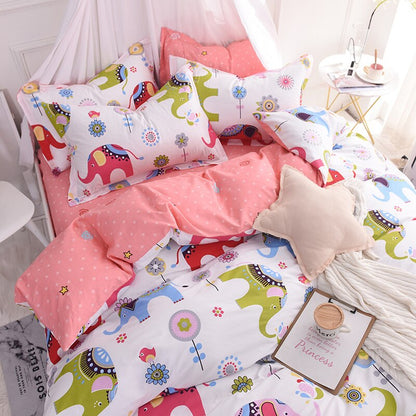 Colorful Elephant Bedding Set - Just Kidding Store