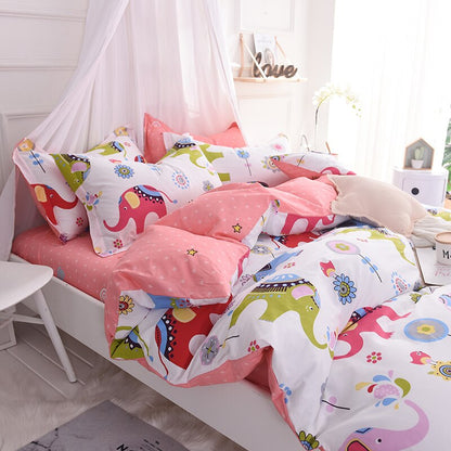 Colorful Elephant Bedding Set - Just Kidding Store