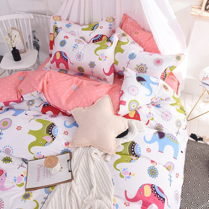 Colorful Elephant Bedding Set - Just Kidding Store