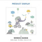 Baby Elephant Riding Bicycle Nursery Wall Decal - Just Kidding Store