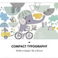Baby Elephant Riding Bicycle Nursery Wall Decal - Just Kidding Store