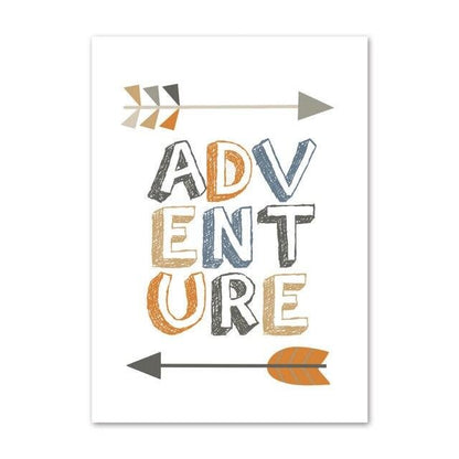 High Mountains Canvas Wall Art -  Adventure Inspired Prints - Just Kidding Store