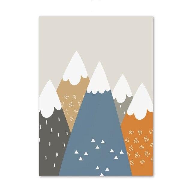 High Mountains Canvas Wall Art -  Adventure Inspired Prints - Just Kidding Store