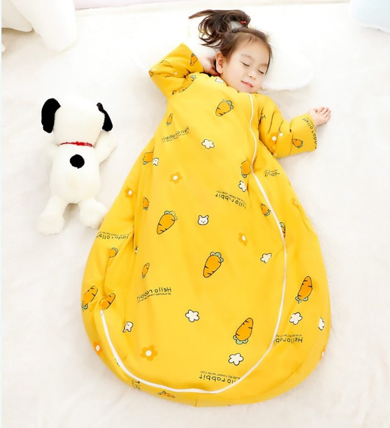 Sleeping Bag - Thick Winter Detachable Sleeves Anti-Kick Sleepsack - Just Kidding Store