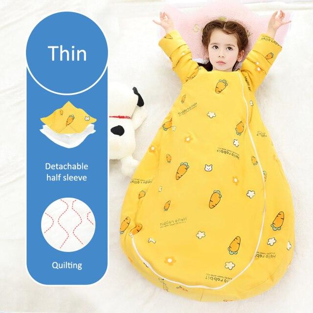 Sleeping Bag - Thick Winter Detachable Sleeves Anti-Kick Sleepsack - Just Kidding Store