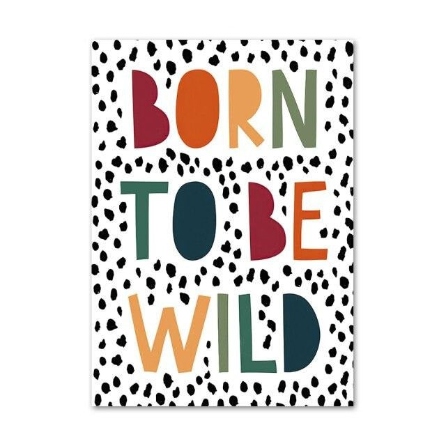 Safari Trip Canvas Posters - Wild Animals Wall Prints - Just Kidding Store