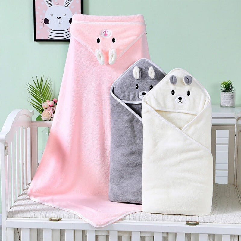 Hooded Baby Towel – Ultra Soft Bath Wrap - Just Kidding Store