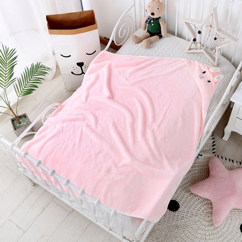 Hooded Baby Towel – Ultra Soft Bath Wrap - Just Kidding Store