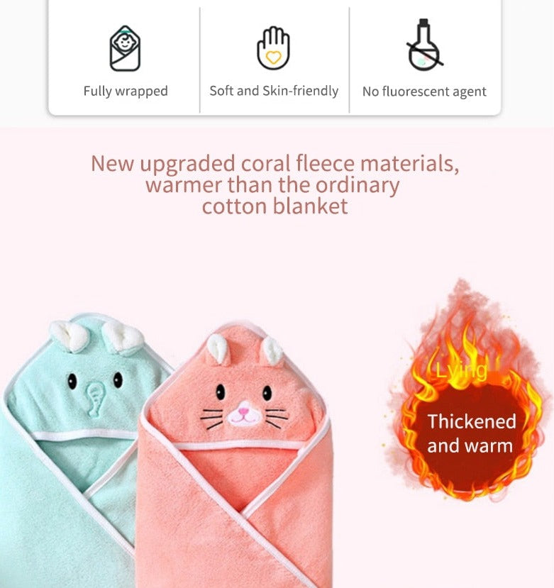 Hooded Baby Towel – Ultra Soft Bath Wrap - Just Kidding Store