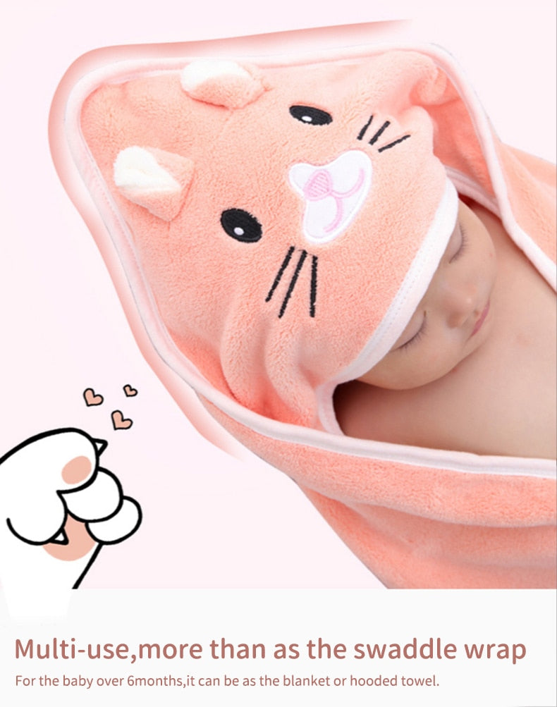 Hooded Baby Towel – Ultra Soft Bath Wrap - Just Kidding Store