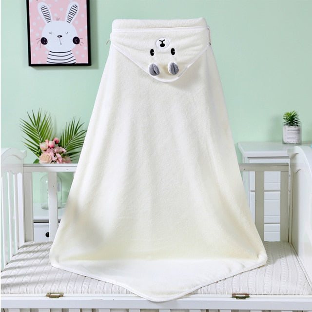 Hooded Baby Towel – Ultra Soft Bath Wrap - Just Kidding Store