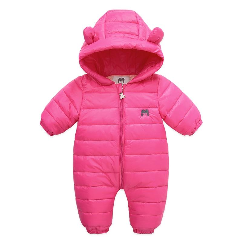 Warm Winter Baby Children Romper - Hooded Jumpsuit - Just Kidding Store