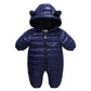 Warm Winter Baby Children Romper - Hooded Jumpsuit - Just Kidding Store