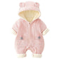 Winter Velvet Hooded Baby Kids Romper - Just Kidding Store