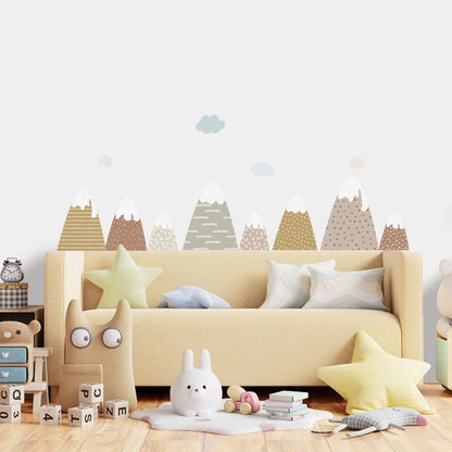 Snow Mountains Fabric Wall Stickers - Just Kidding Store