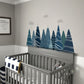Blue Mountains Fabric Wall Stickers - Just Kidding Store