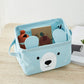 Bear Canvas Tube Storage Box Organizer Toy Bag - Just Kidding Store