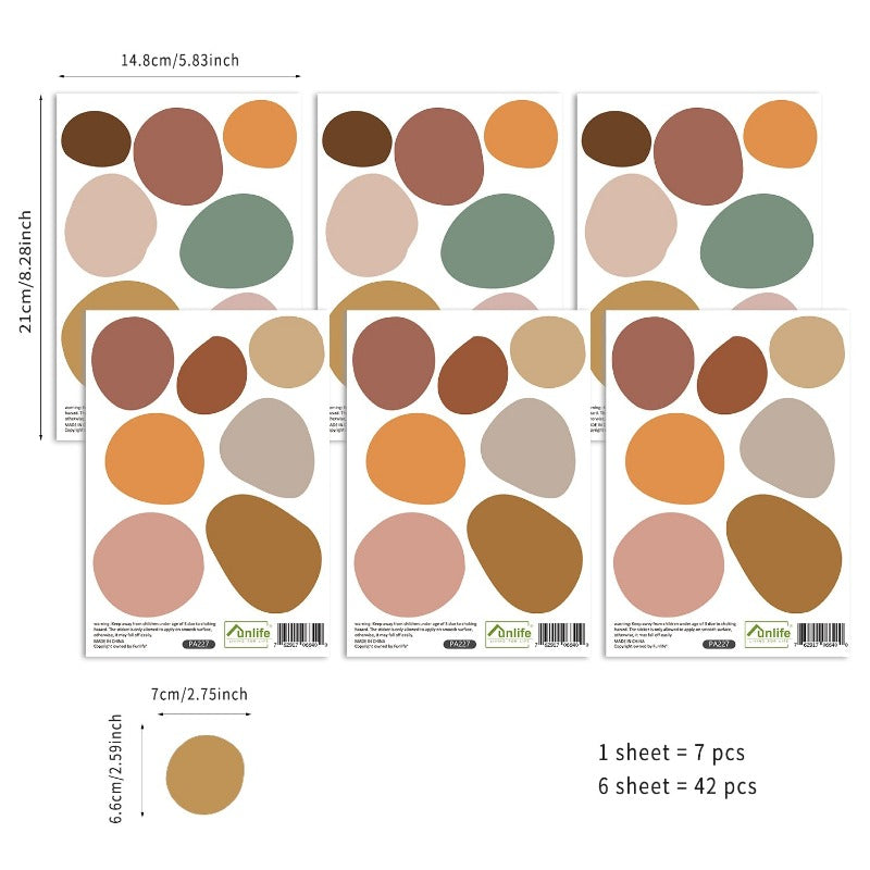 Boho Irregular Polka Dots Wall Decals - Just Kidding Store