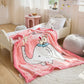 White Bear Coral Fleece Blanket 2 Layers Bedspread - Just Kidding Store