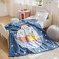 White Bear Coral Fleece Blanket 2 Layers Bedspread - Just Kidding Store