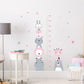 Animal Friends Height Measure Wall Decal - Growth Chart Sticker - Just Kidding Store