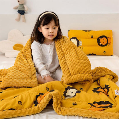 Winter Thick Kids Cotton Fleece Blanket Bed Throw - Just Kidding Store