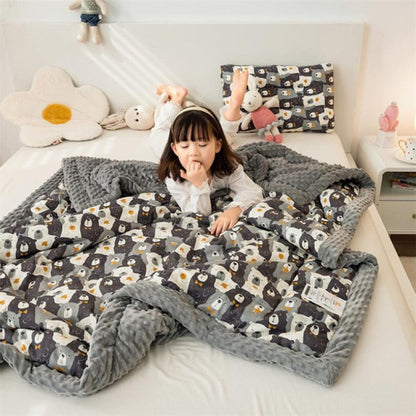 Winter Thick Kids Cotton Fleece Blanket Bed Throw - Just Kidding Store